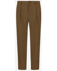 Herno - Cotton Feel Trousers With Drawstring - Lyst