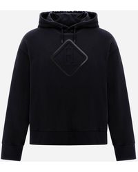 Herno - Diagonal Cotton Fleece Sweatshirt - Lyst