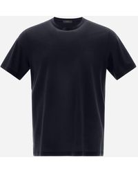 Herno - T-shirt In Crepe Jersey - Lyst