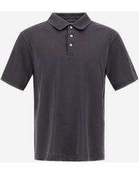 Herno - Jersey Knit Effect Polo Shirt - Lyst