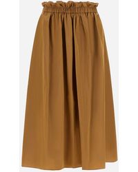 Herno - New Techno Taffeta Skirt - Lyst