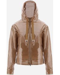 Herno - Coated Lace And Grosgrain A-line Jacket - Lyst