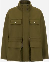 Herno - Pure Wool Cloth Field Jacket - Lyst