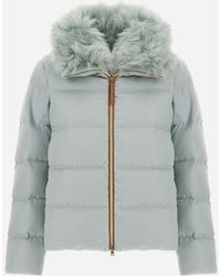 Herno - Cashmere Silk And Monogram Jacket - Lyst