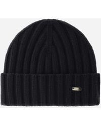 Herno - Beanie Aus Wolle Im Rippstrick - Lyst