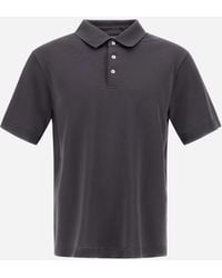 Herno - Jersey Knit Effect Polo Shirt - Lyst