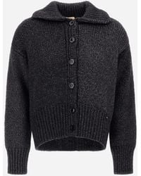 Herno - Blown Alpaca Wool Cardigan - Lyst