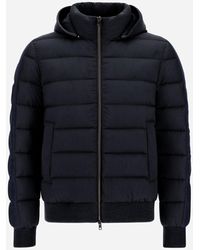 Herno - Ecoage And Silk Cashmere Bomber Jacket - Lyst