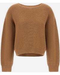 Herno - Wool Sweater With Raised Knit - Lyst