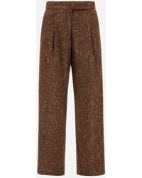 Herno - Baby Alpaca And Wool Trousers - Lyst