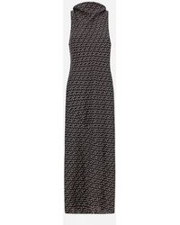 Herno - Silk Dress With Hook Print - Lyst