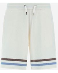 Herno - SHORT IN STRIPE COTTON SWEATER - Lyst