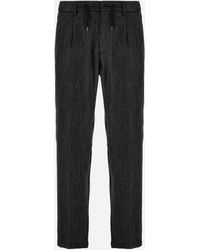 Herno - Pantalones De Herringbone Wool Flannel - Lyst