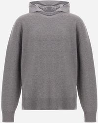 Herno - Resort Double Cotton Knit And Travel Nylon Ponente Jumper - Lyst