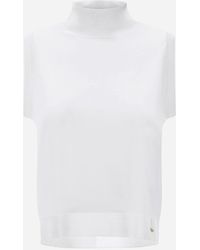Herno - GLAM KNIT EFFECT TOP - Lyst