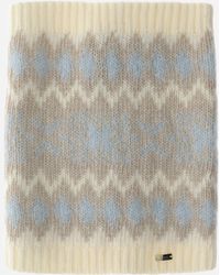 Herno - Mohair Neck Warmer With Norwegian Pattern - Lyst