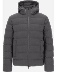 Herno - Flannel Jacket With Water-Repellent Coating - Lyst