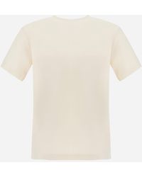 Herno - T-Shirt Aus Doppelpiqué Aus Baumwolle Und Kaschmir - Lyst