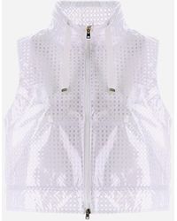 Herno - Coated Lace And Grosgrain Sleeveless Jacket - Lyst