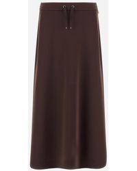 Herno - Matte Crepe Satin Skirt - Lyst