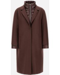 Herno - Resort Felted Wool And Nylon Ultralight Coat - Lyst