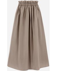Herno - New Techno Taffeta Skirt - Lyst