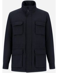 Herno - Vintage-Effect Wool-Blend Field Jacket - Lyst