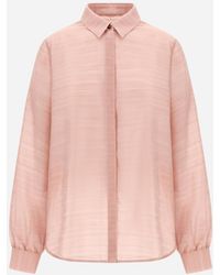 Herno - Striped Silk Jacquard Shirt - Lyst
