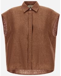 Herno - Vest In New Linen - Lyst