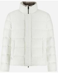 Herno - BOMBER IN ARENDELLE E FAUX FUR - Lyst