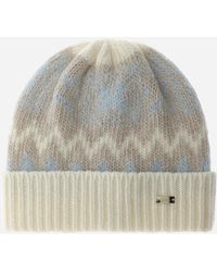 Herno - Mohair Beanie With Norwegian Motif - Lyst