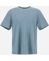 Herno - Resort Basic Cotton And Light Stretch Nylon T-Shirt - Lyst