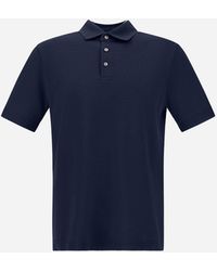 Herno - Jersey Knit Effect Polo Shirt - Lyst