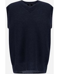 Herno - Cob Stitch Alpaca Wool Vest - Lyst