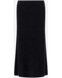Herno - Fisherman's Rib Mohair Skirt - Lyst