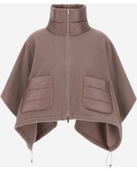Herno - Resort Short Poncho - Lyst