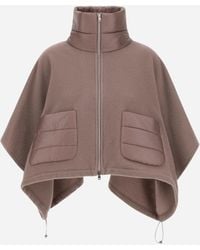 Herno - Resort Short Poncho - Lyst