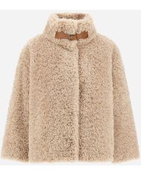 Herno - Cape Aus Curly Alternative Fur - Lyst