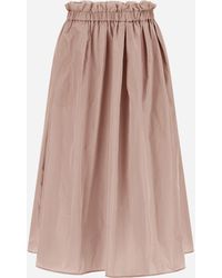 Herno - New Techno Taffeta Skirt - Lyst