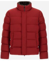 Herno - Bomber Jacket In Arendelle And Faux Fur - Lyst