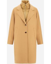 Herno - Abrigo De Velour Wool Cloth Y Nylon Ultralight - Lyst