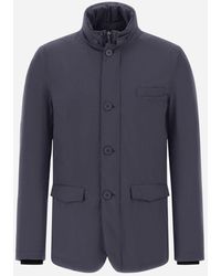 Herno - BLAZER CON PETTORINA IN 2 LAYER WINDSTOPPER - Lyst