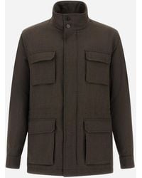 Herno - Vintage-Effect Wool-Blend Field Jacket - Lyst