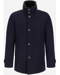 Herno - Abrigo Tres Cuartos De Diagonal Wool - Lyst
