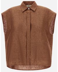 Herno - Vest In New Linen - Lyst