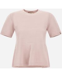 Herno - T-shirt In Fresh Stretch Viscose - Lyst