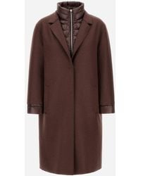 Herno - Resort Felted Wool And Nylon Ultralight Coat - Lyst