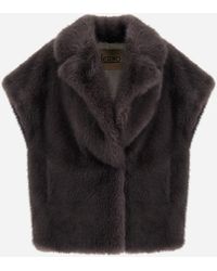Herno - Long-Pile Fur-Touch Vest - Lyst
