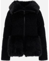 Herno - Astrakhan-Effect Fur-Touch Jacket - Lyst