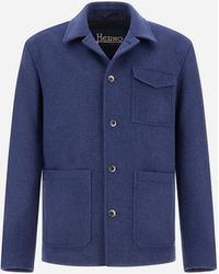 Herno - Soft Recycled Wool Field Jacket - Lyst
